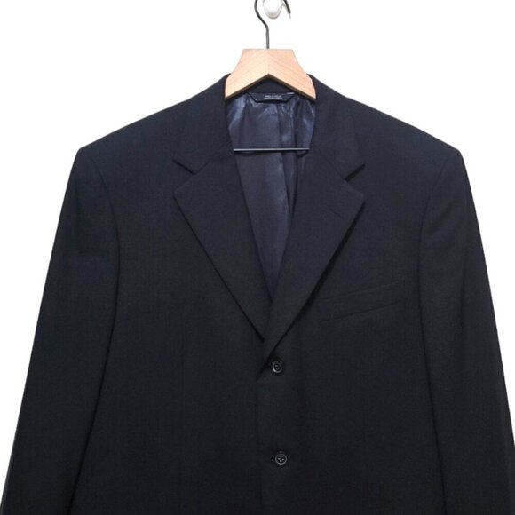 Brooks Brothers Brooksease Black Single Breasted Wool Blazer Sz 40R - Picture 3 of 11